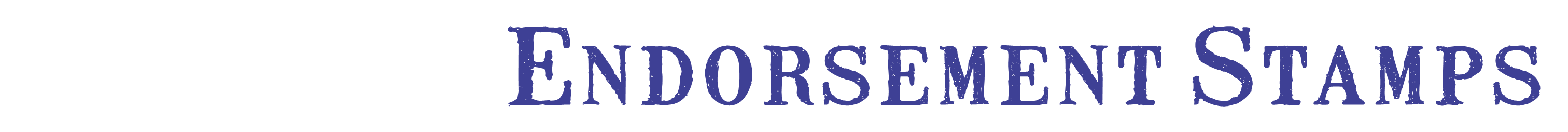 Endorsement Stamps, RED, BLUE, BLACK, GREEN, PURPLE, SELFINKING, PAY TO THE ORDER OF